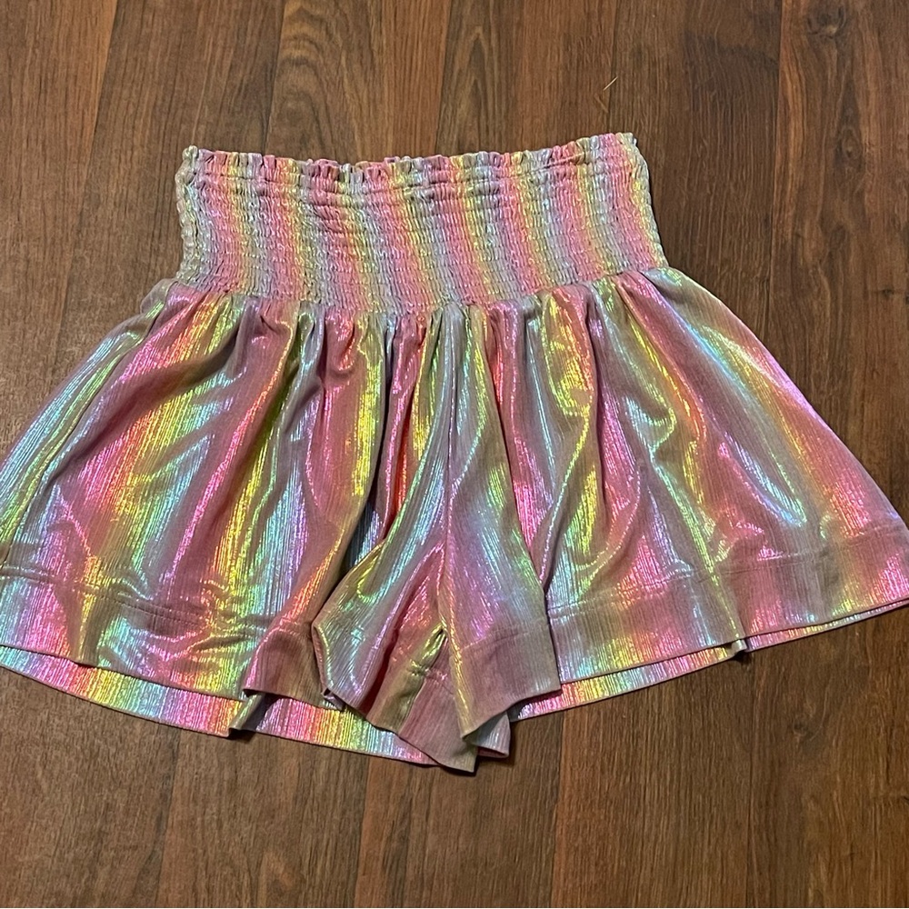 TCEC Holographic “Disco” Shorts Size Small